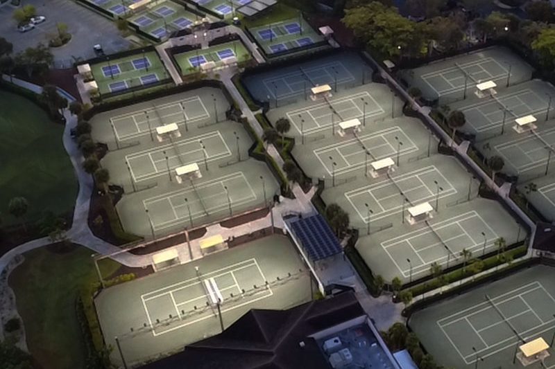 aerial of courts