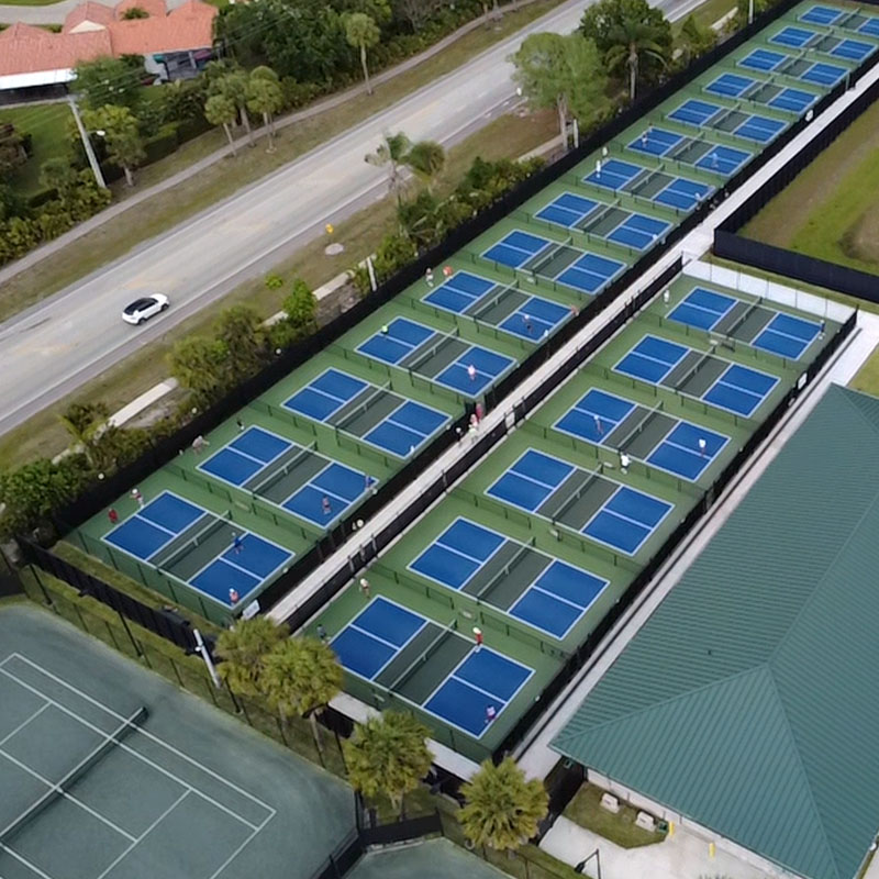pickleball court aerial